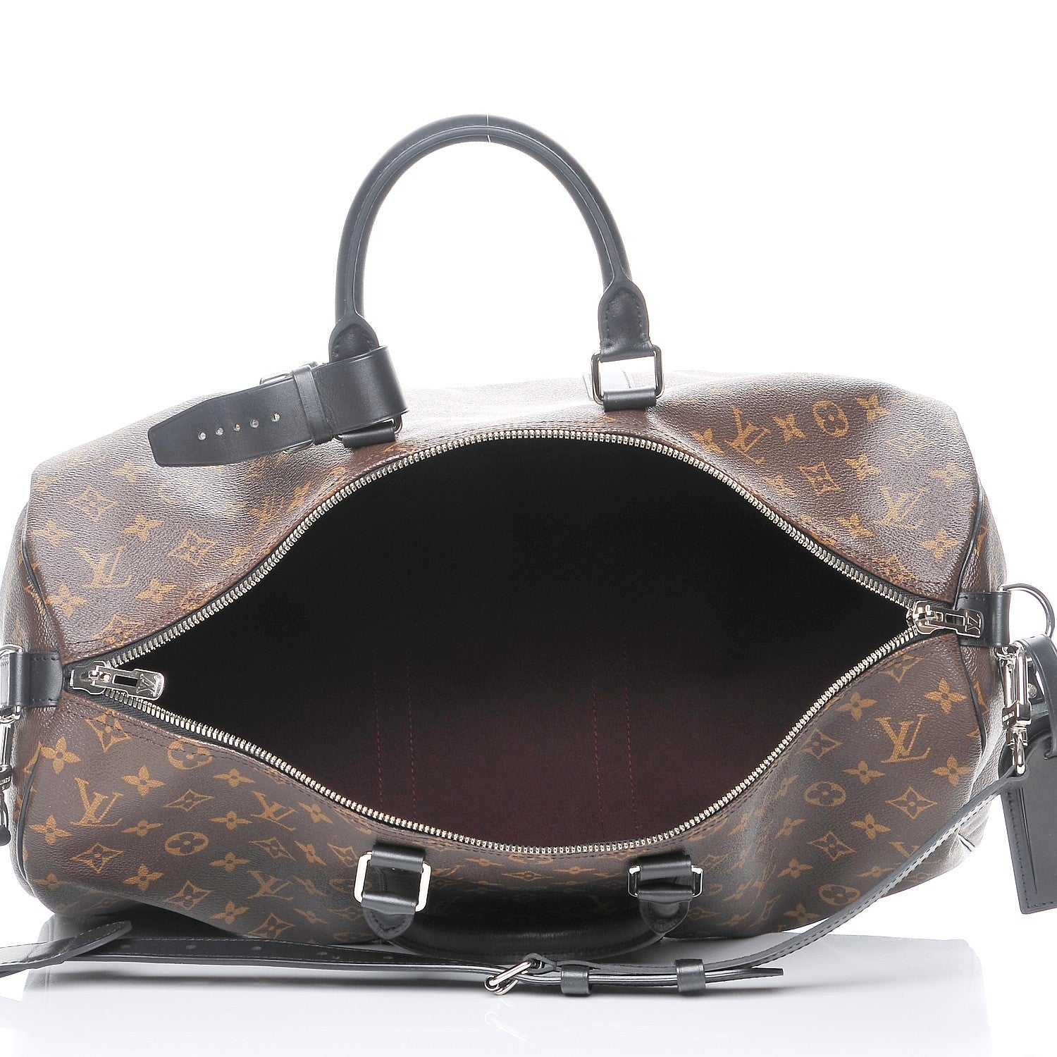 Louis Vuitton Monogram Macassar Keepall Bandouliere 45 5 of 7