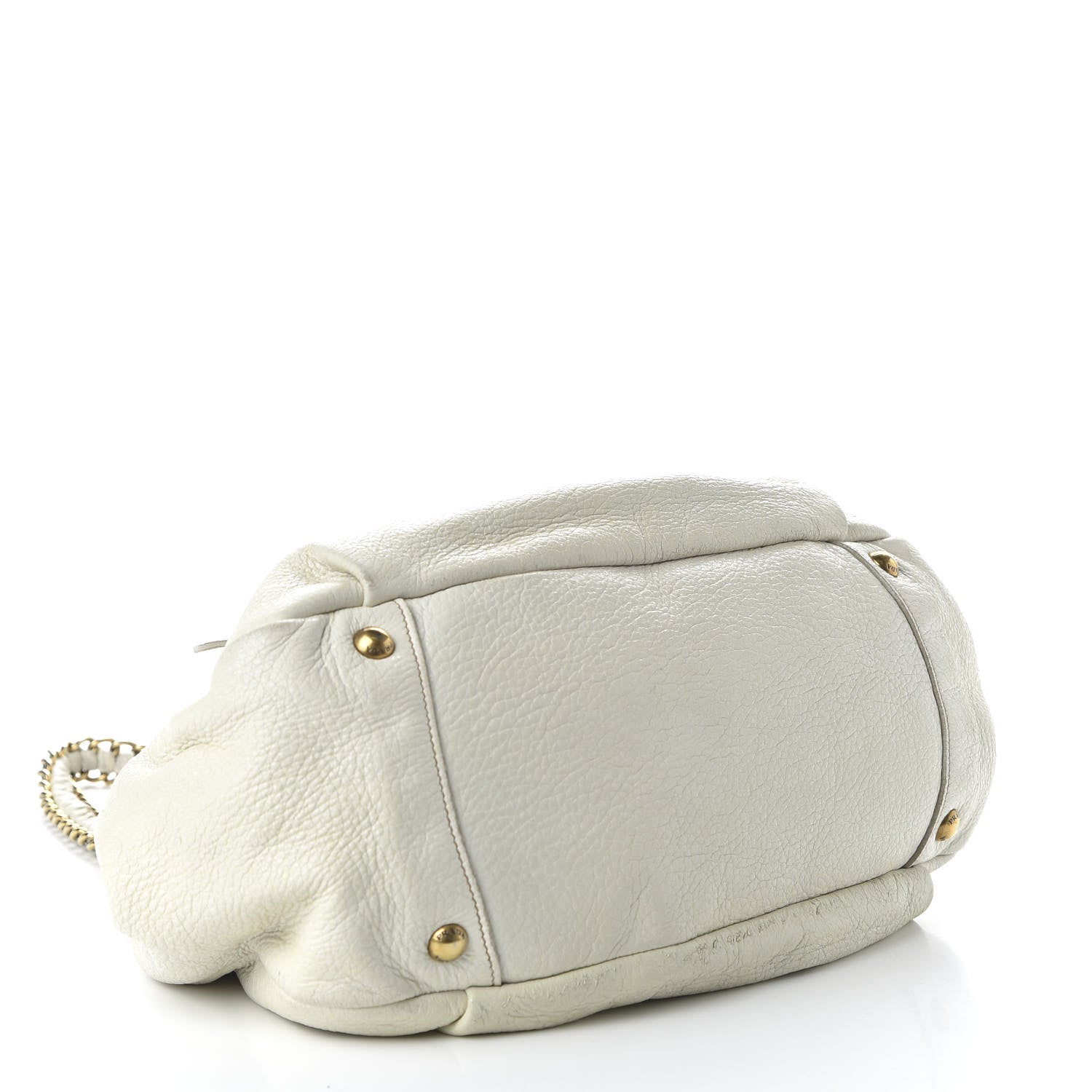 Prada Vitello Daino Shoulder Bag White 4 of 11
