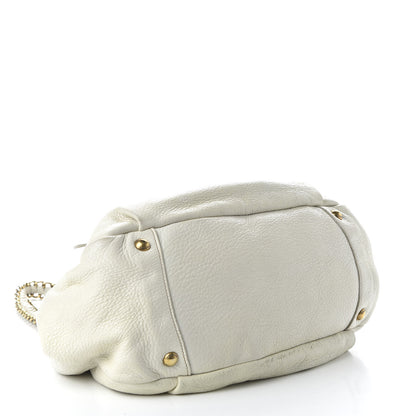 Prada Vitello Daino Shoulder Bag White 4 of 11