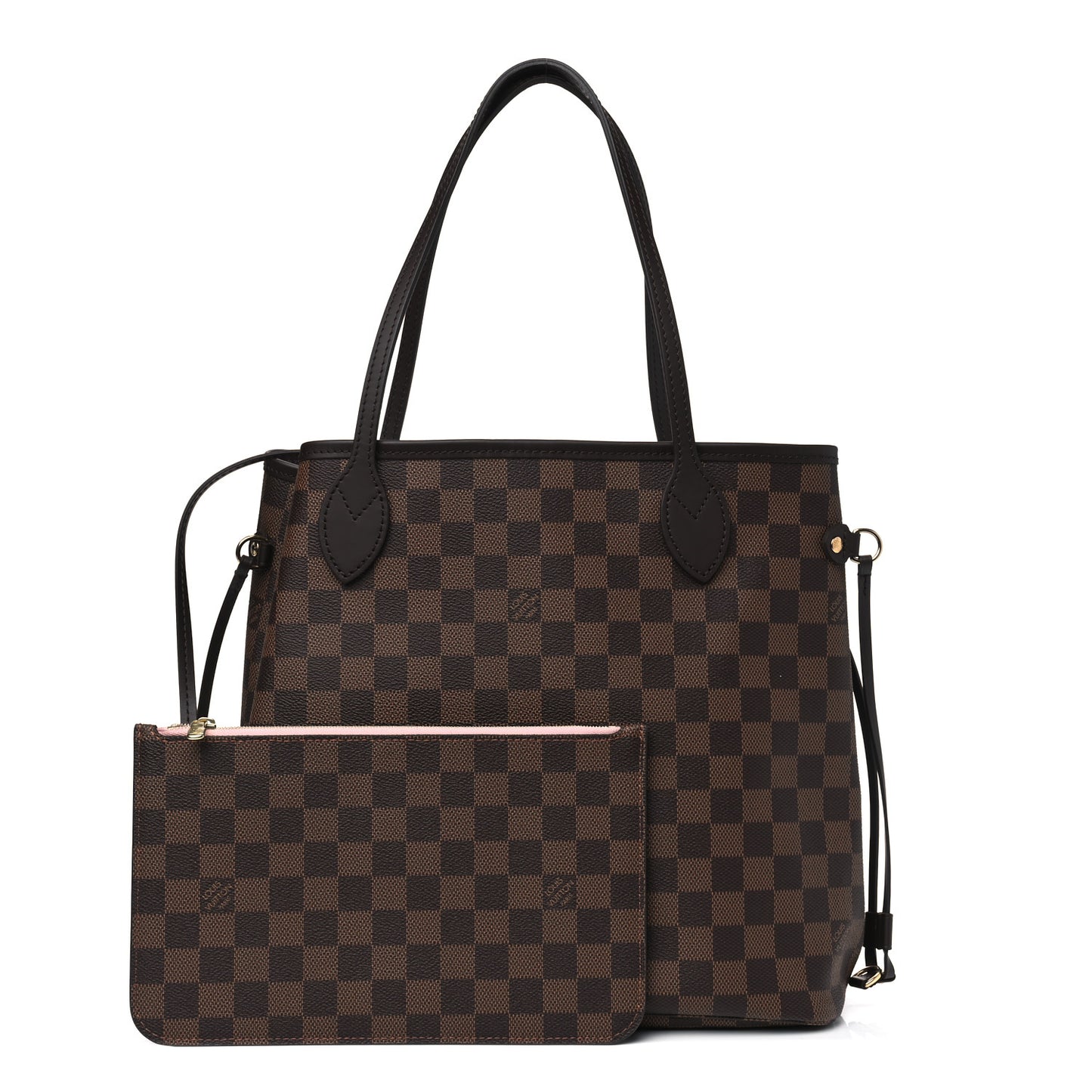 Damier Ebene Neo Neverfull MM Rose Ballerine