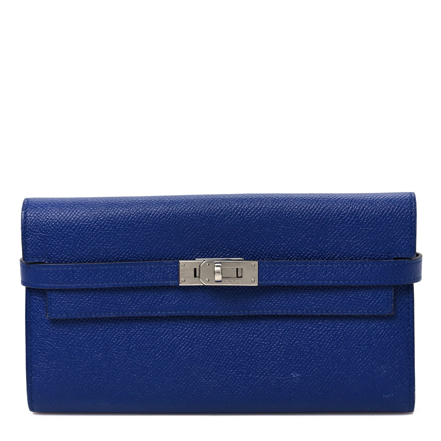 Epsom Kelly Longue Wallet Bleu Electrique