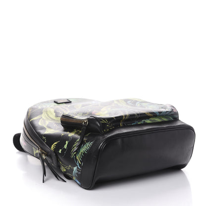 Gucci Calfskin Tropical Print Medium Day Backpack Black Multi 3 of 8