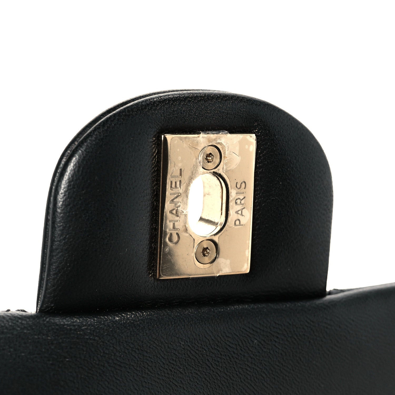 Chanel Lambskin Quilted Mini Top Handle Rectangular Flap Black 7 of 12