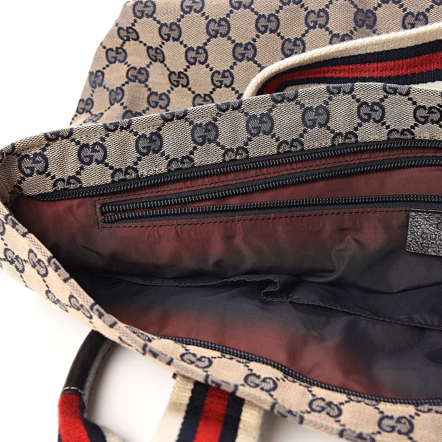 Monogram Web Large Diaper Tote Navy
