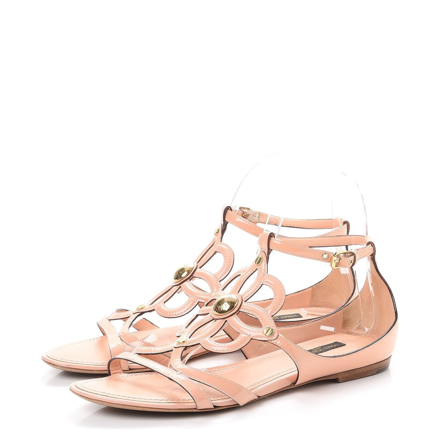Patent Fleur Thong Sandals 37 Pink