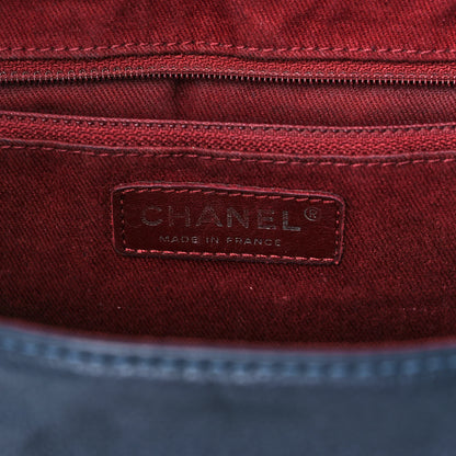 Chanel Caviar Half Moon Large Flap Navy 5 of 11