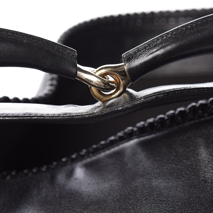 Gucci Calfskin Large Horsebit Chain Hobo Black 12 of 13