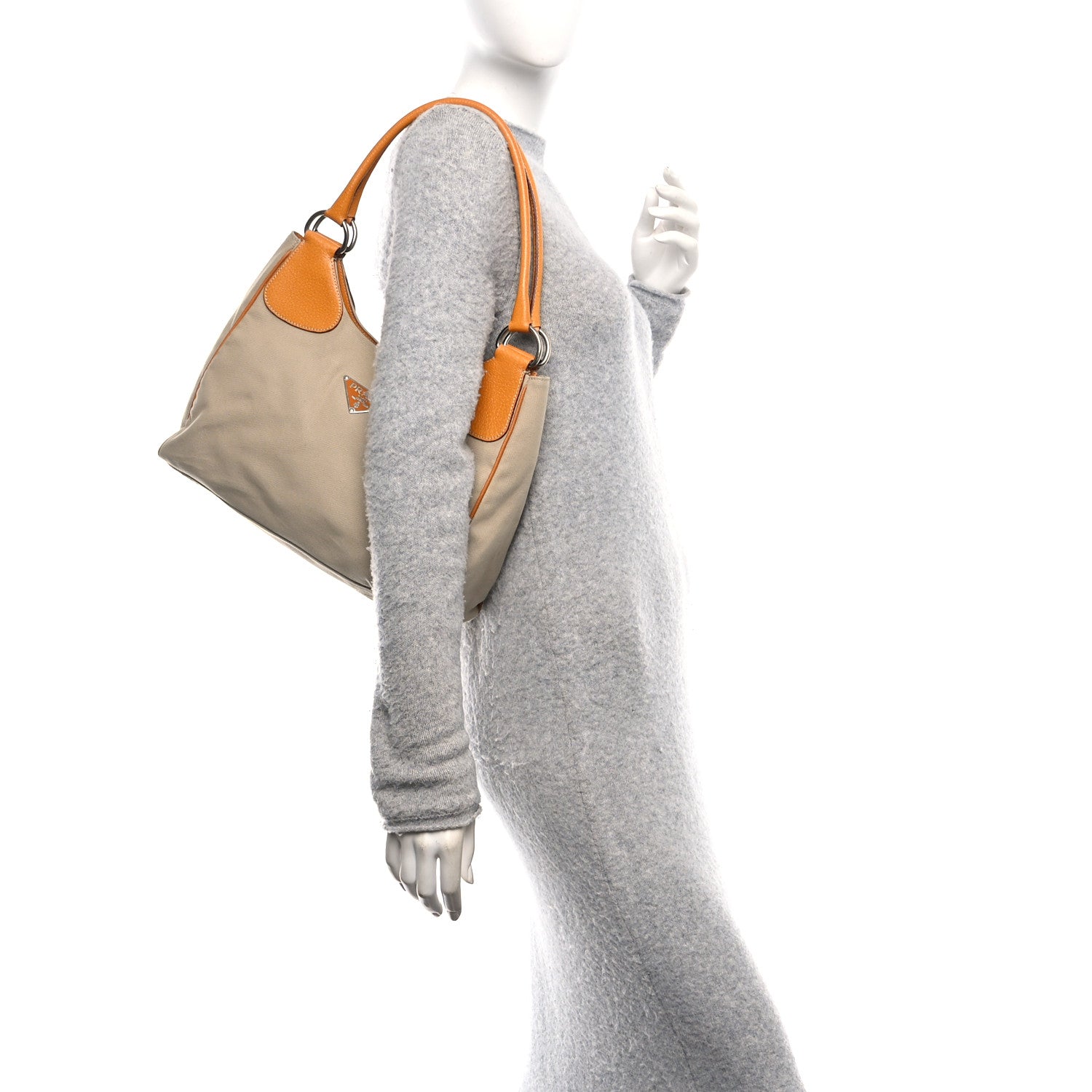 Prada Canapa Cinghiale Top Handle Bag Corda Yellow 2 of 10