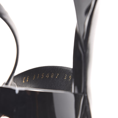 Saint Laurent Patent Tribute 105 Platform Sandals 39 Black 11 of 11