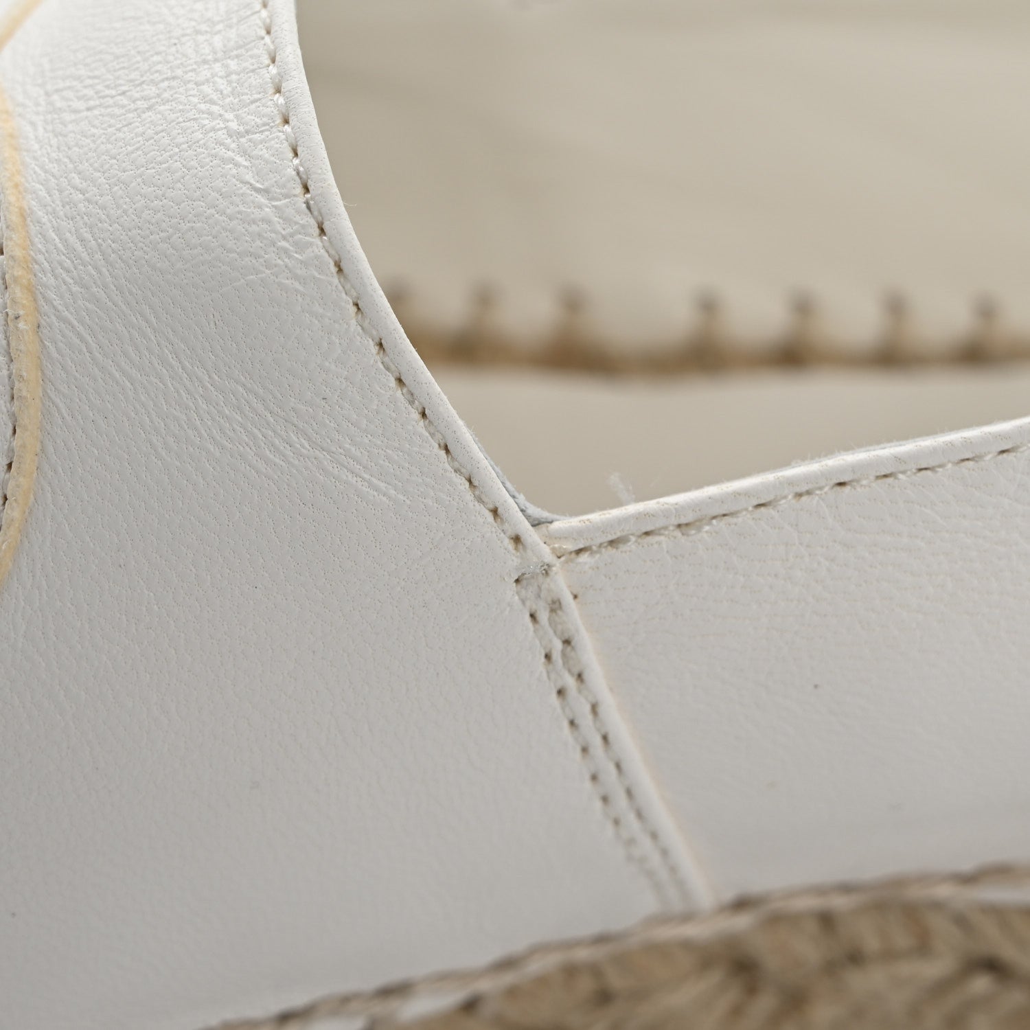 Chanel Lambskin CC Espadrilles 36 White Black 14 of 15