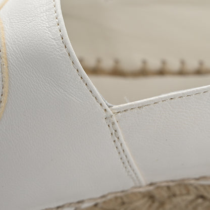 Chanel Lambskin CC Espadrilles 36 White Black 14 of 15