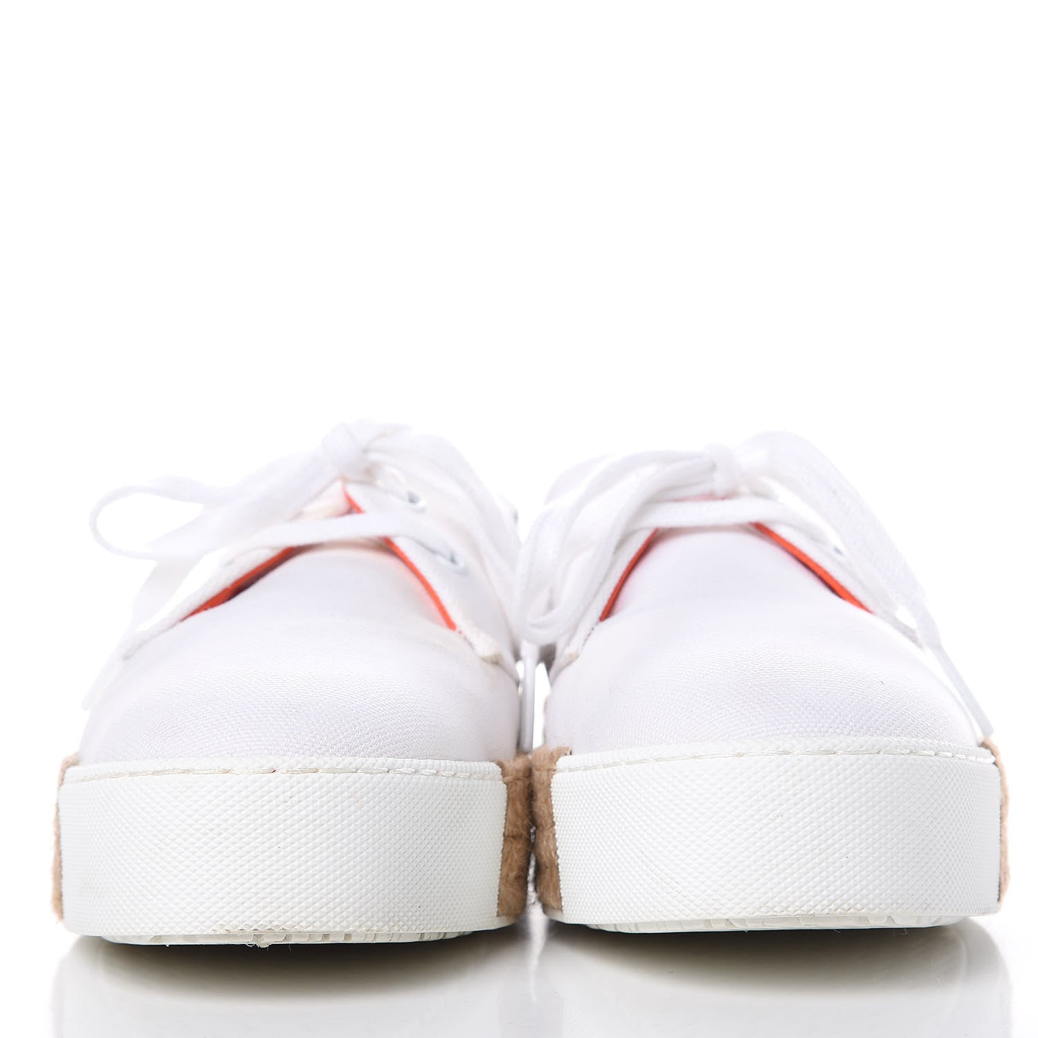 Hermes Cotton Canvas Rosa Sneakers 37 White 2 of 12