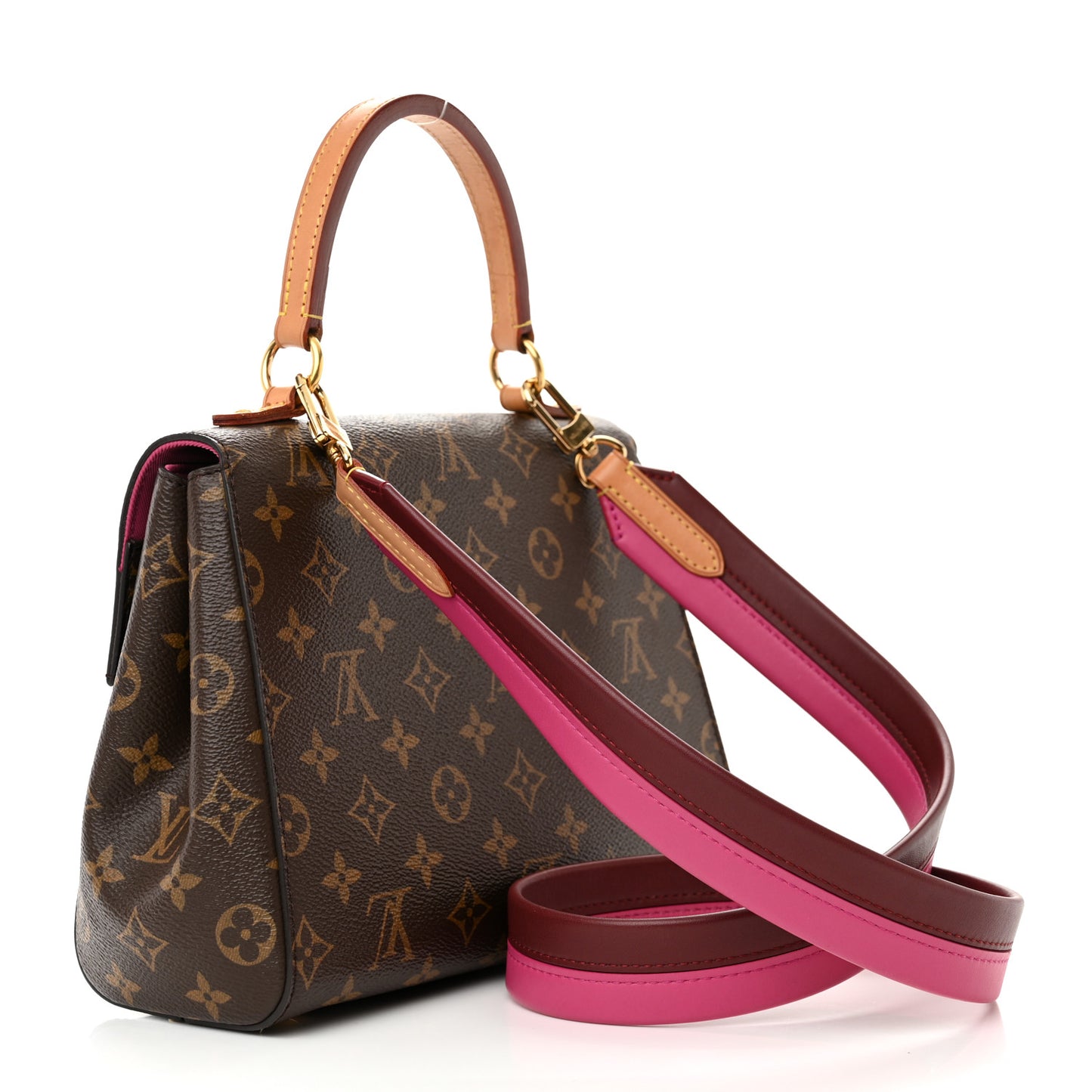 Monogram Cluny BB Bordeaux Fuchsia