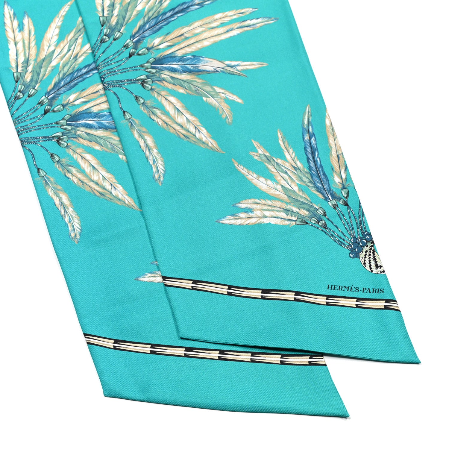 Hermes Silk Brazil Maxi Twilly 2 of 4