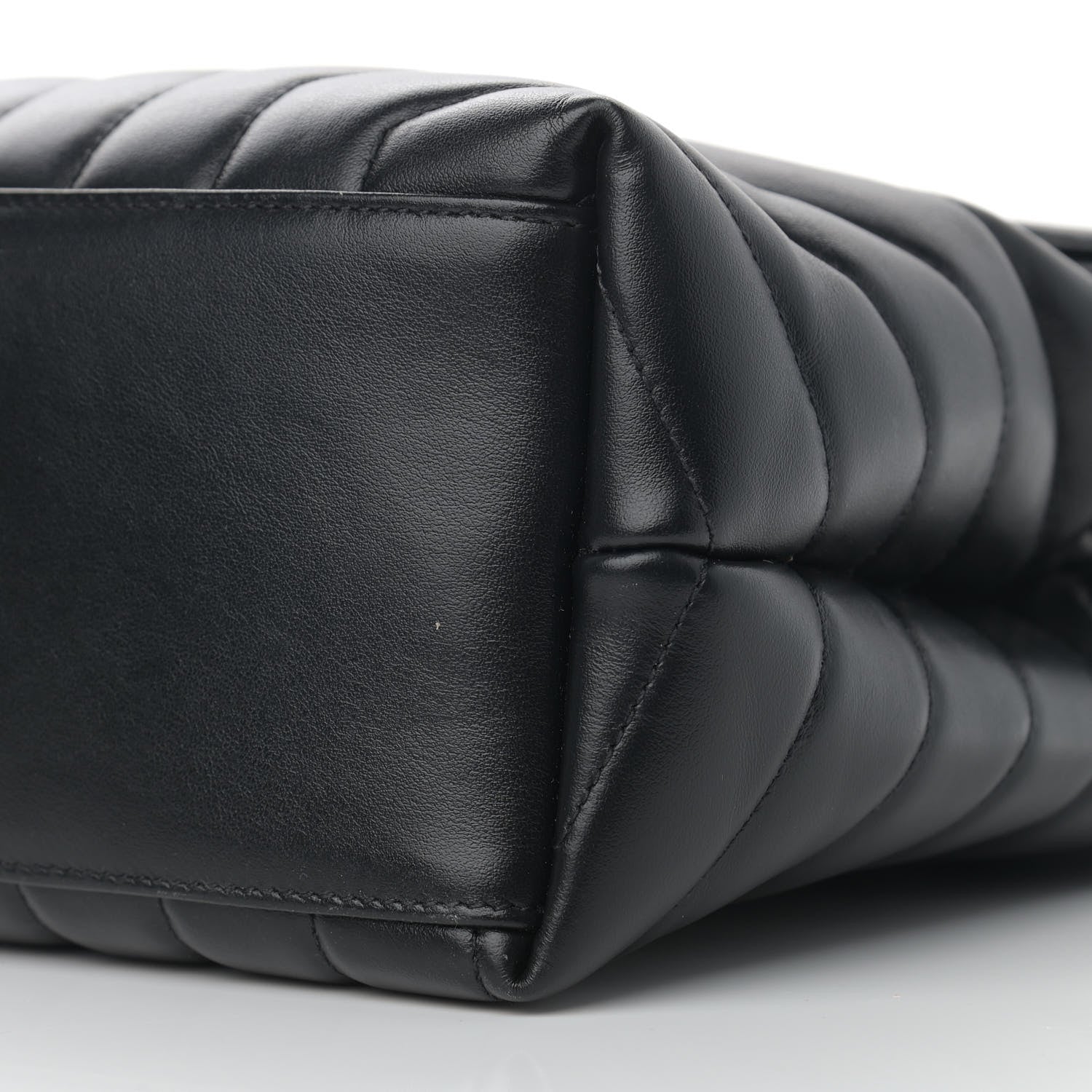 Saint Laurent Calfskin Y Quilted Monogram Medium Loulou Chain Satchel Black 11 of 13