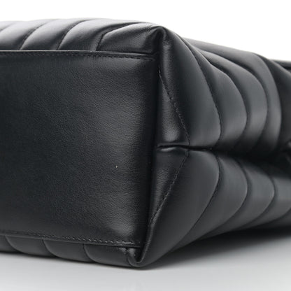 Saint Laurent Calfskin Y Quilted Monogram Medium Loulou Chain Satchel Black 11 of 13