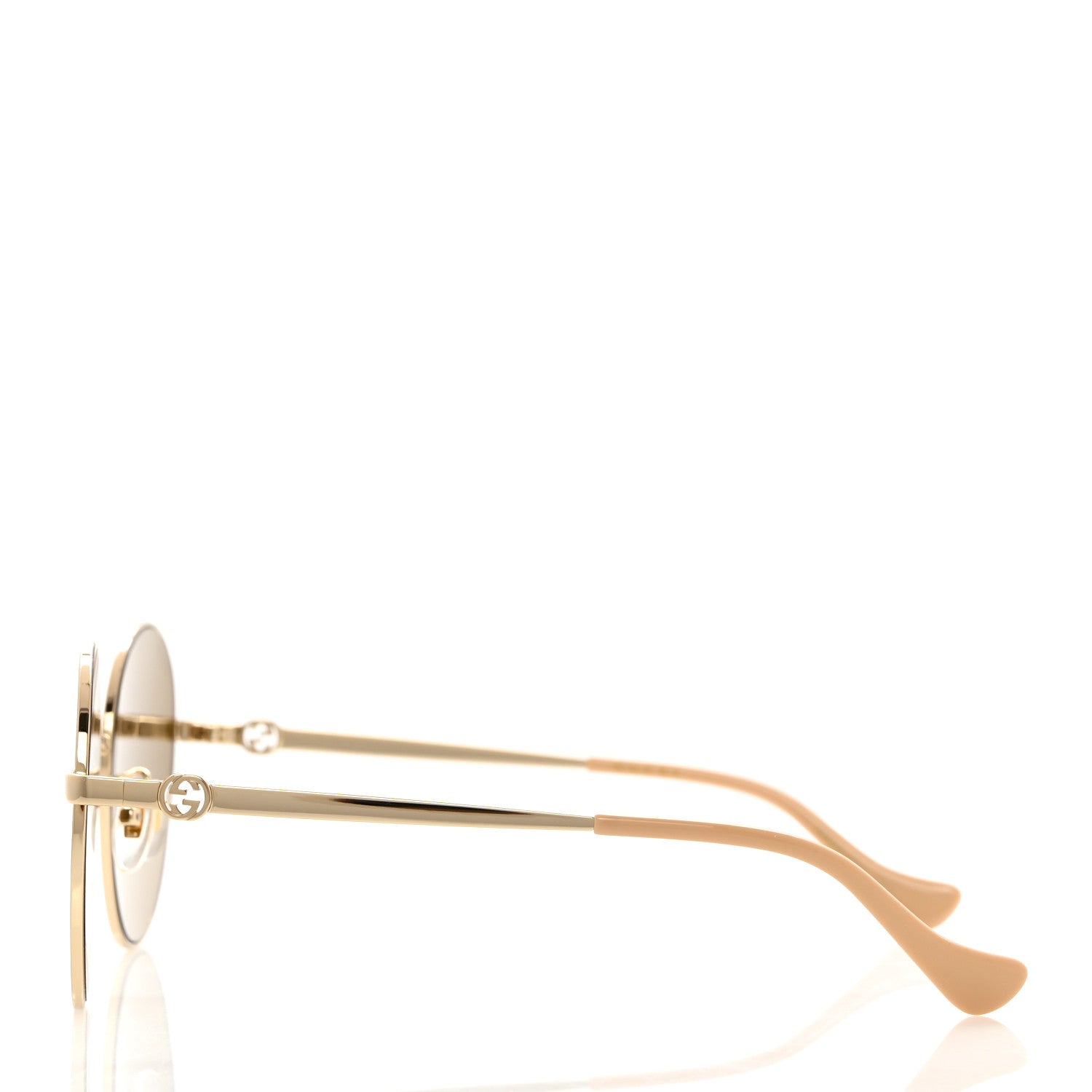 Gucci Metal Round GG Sunglasses GG1090SA Gold 3 of 9