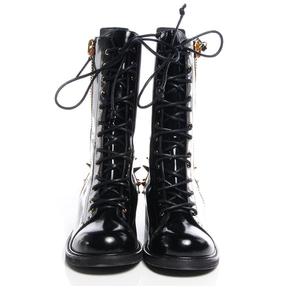 FASHIONPHILE GIUSEPPEZANOTTIPatentStuddedDaphneBikerBoots37.5NeroBlack 2 of 6