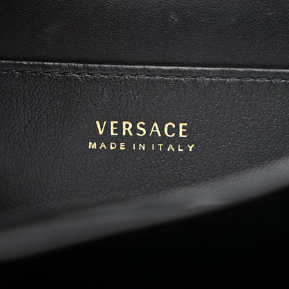 Versace Vitello Barocco Virtus Small Top Handle Shoulder Bag Black 5 of 10