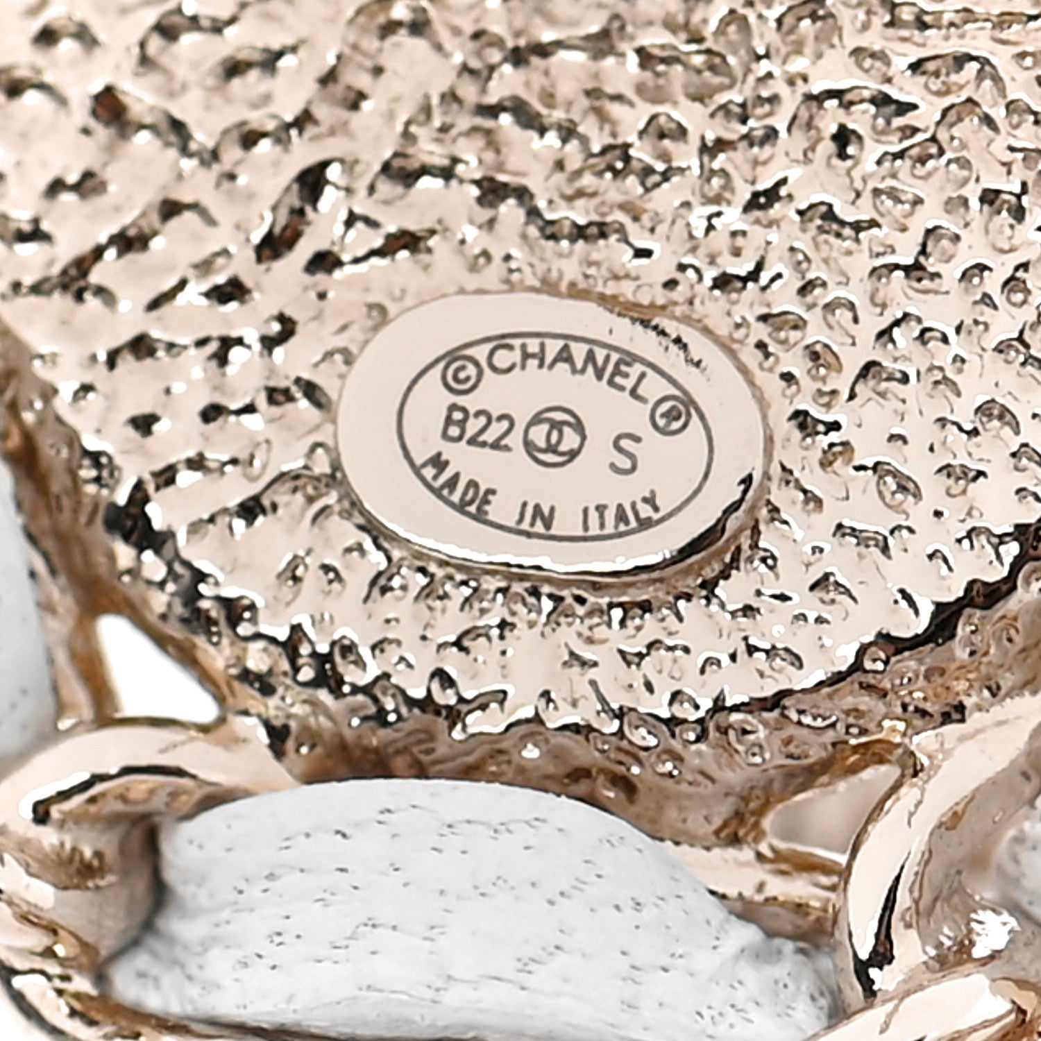Chanel Lambskin Metal Chain CC Drop Earrings White Gold 3 of 5