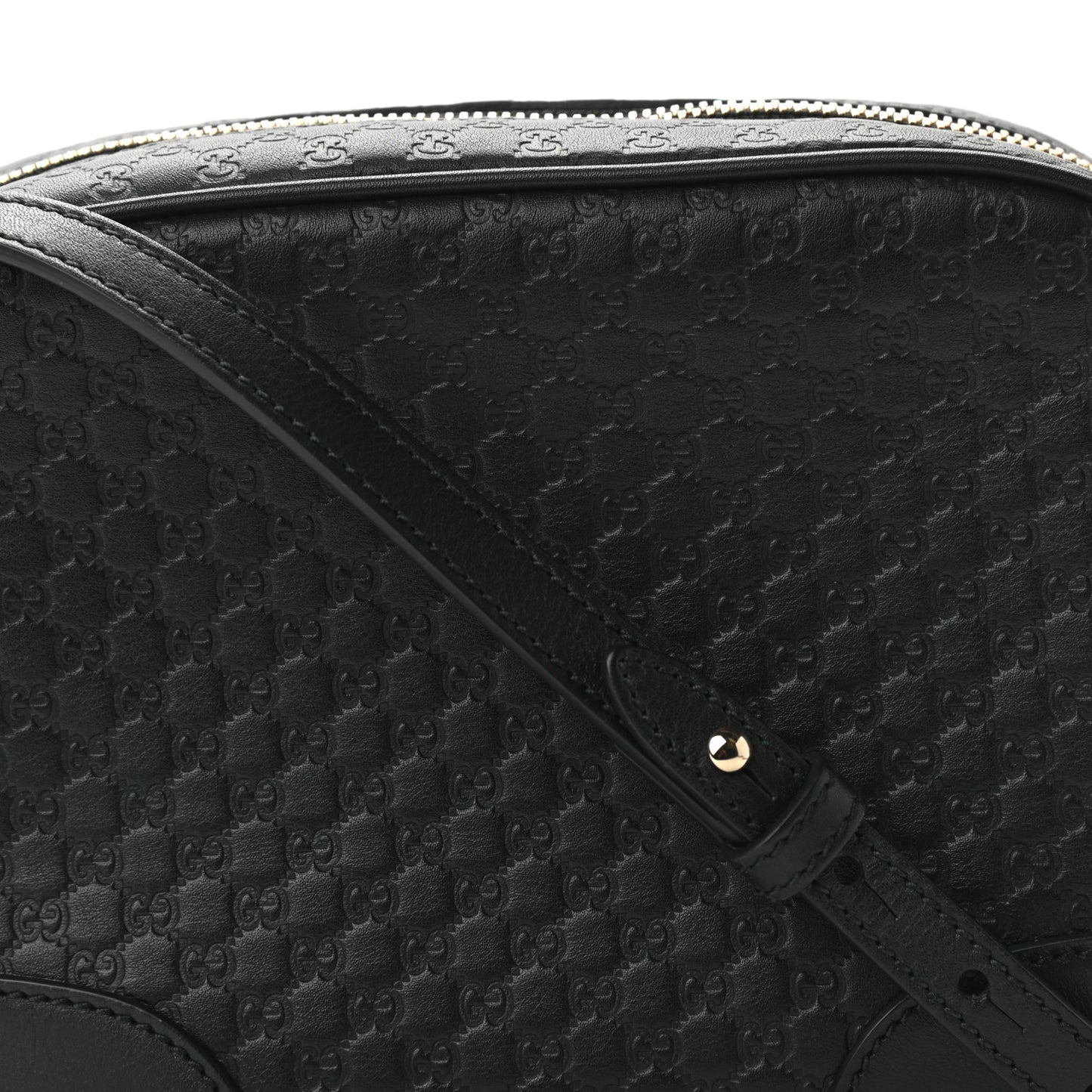 Microguccissima Mini Bree Messenger Bag Black