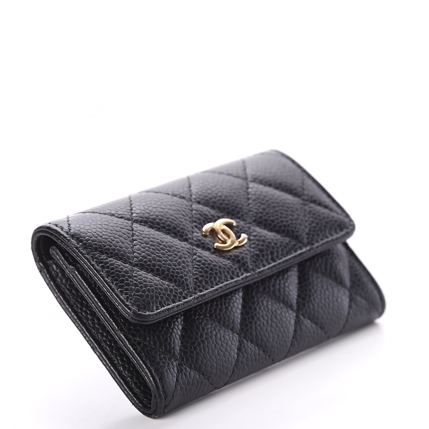 Chanel Caviar Quilted Flap Card Holder Black 3 of 7