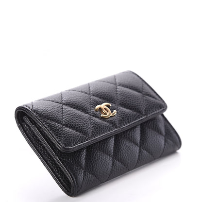 Chanel Caviar Quilted Flap Card Holder Black 3 of 7