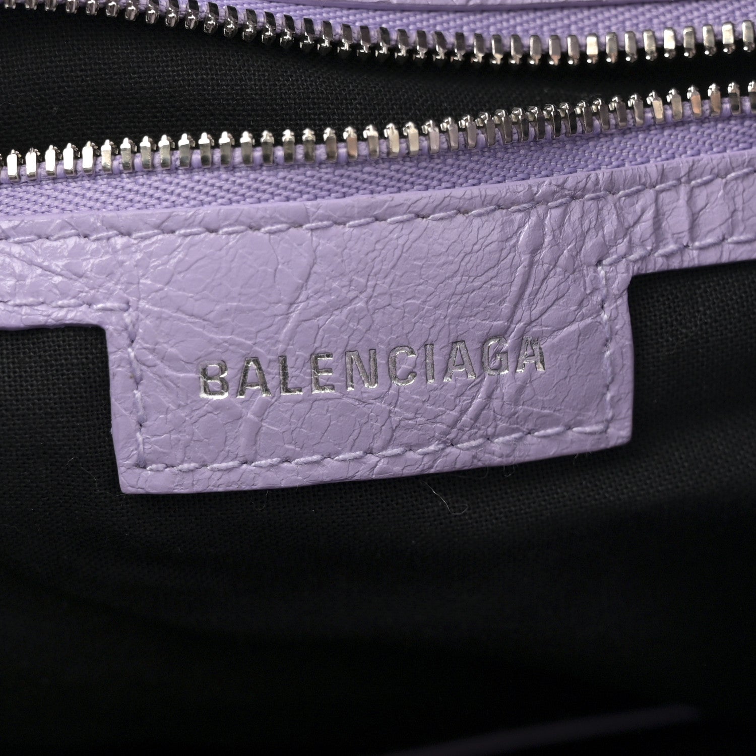 Balenciaga Agneau Arena Le Cagole Bucket Bag XS Lilac 7 of 11