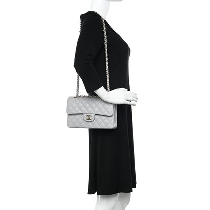 Chanel Caviar Quilted Small Double Flap Grey 2 of 11