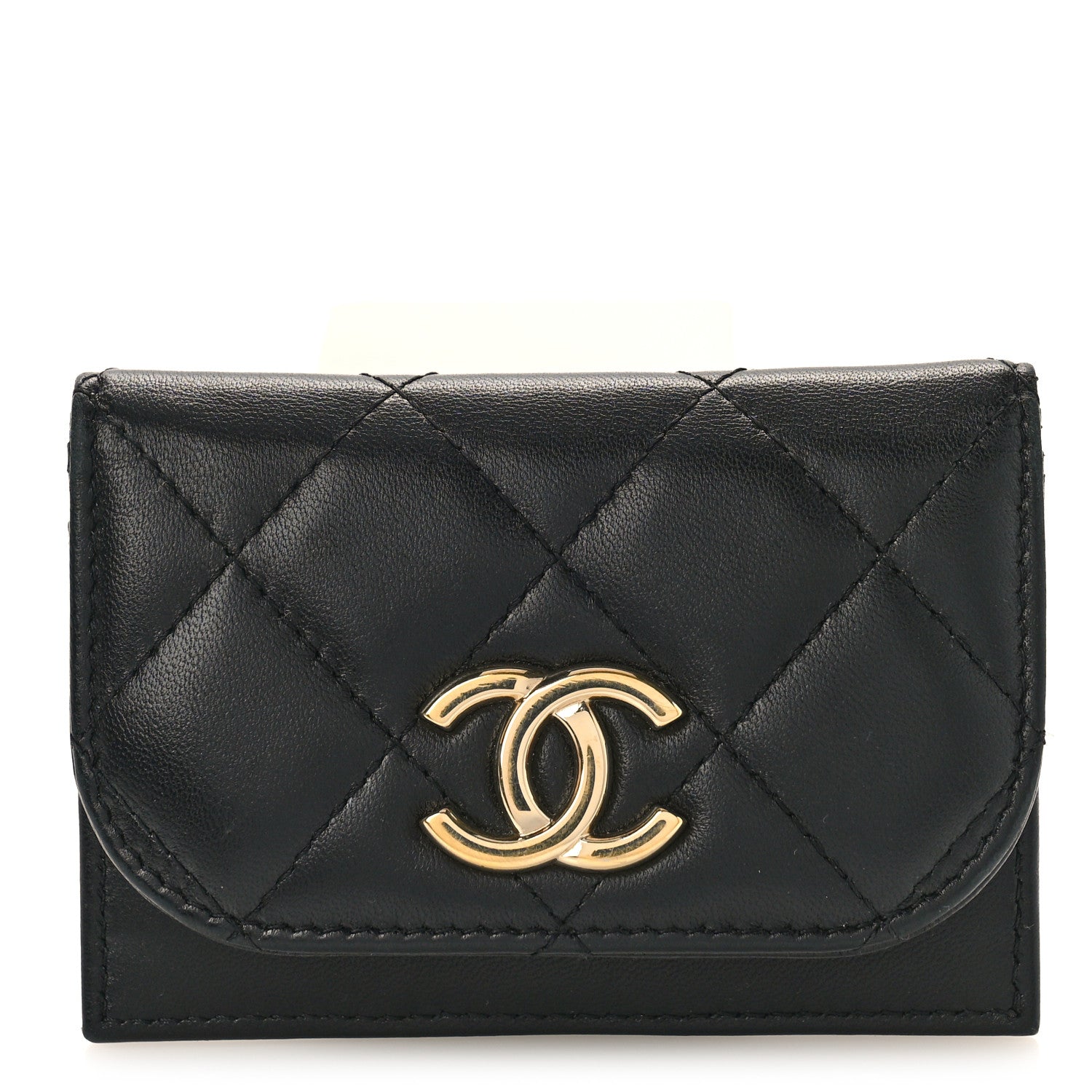 Chanel Lambskin Quilted Flap Waist Bag Insert Black 1 of 8