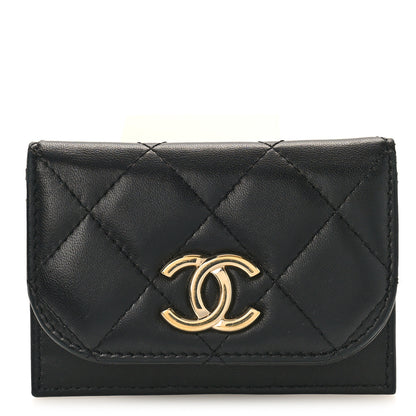 Chanel Lambskin Quilted Flap Waist Bag Insert Black 1 of 8