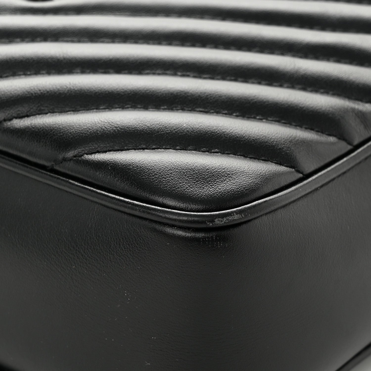 Saint Laurent Calfskin Matelasse Monogram Lou Camera Bag Black 11 of 11