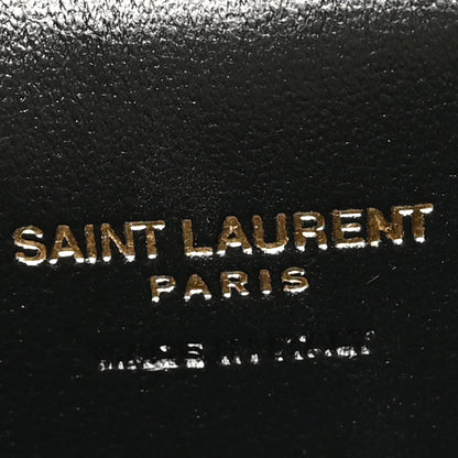 Saint Laurent Lambskin Quilted Mini Gaby Vanity Case Olive Wood 5 of 10