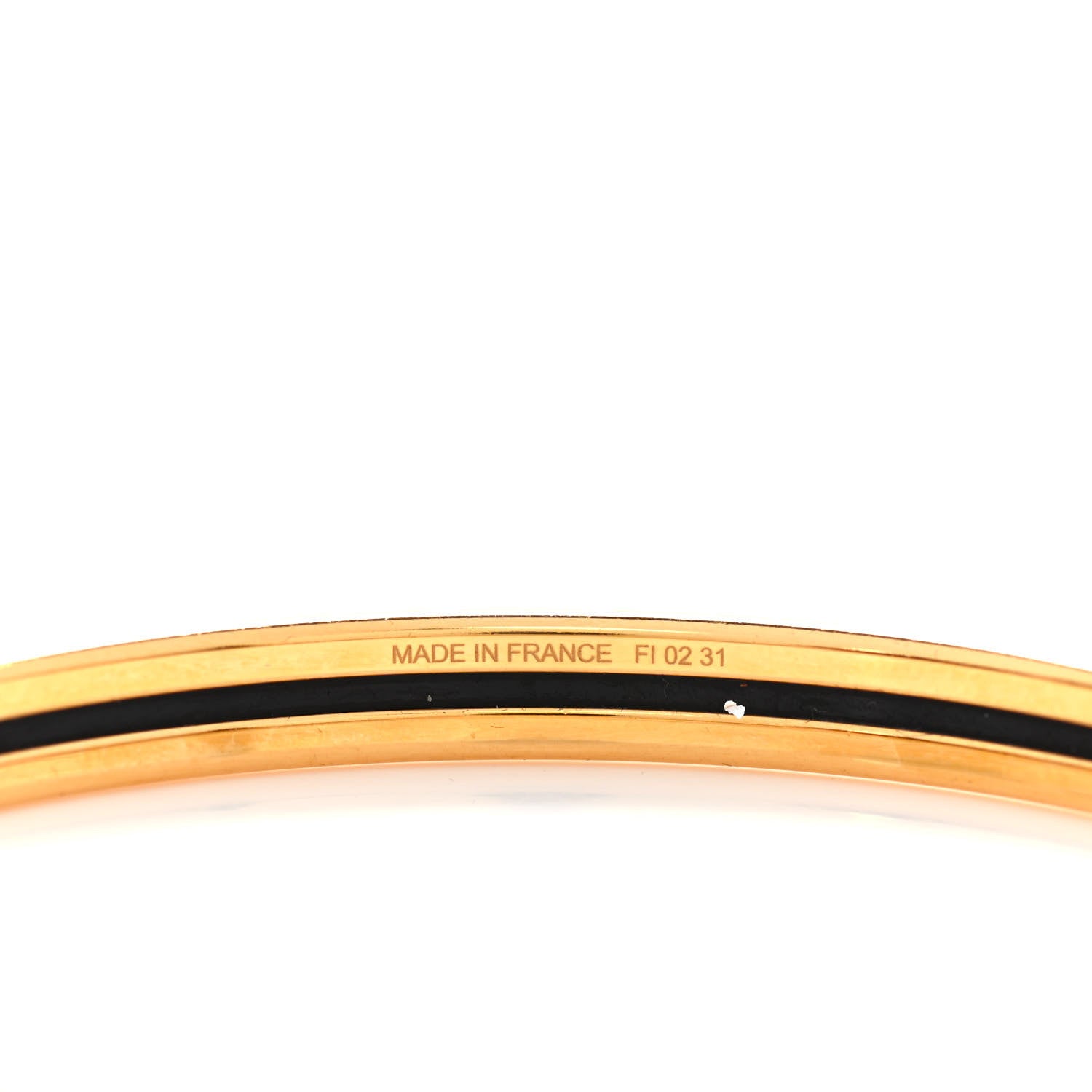Hermes Enamel Printed Extra Narrow Printed Bracelet 65 5 of 5