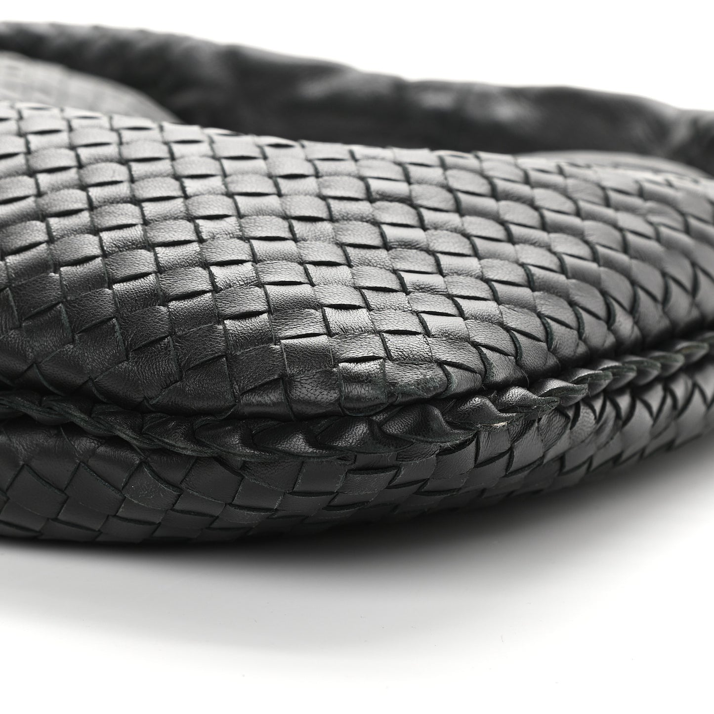 Nappa Intrecciato Large Veneta Hobo Black