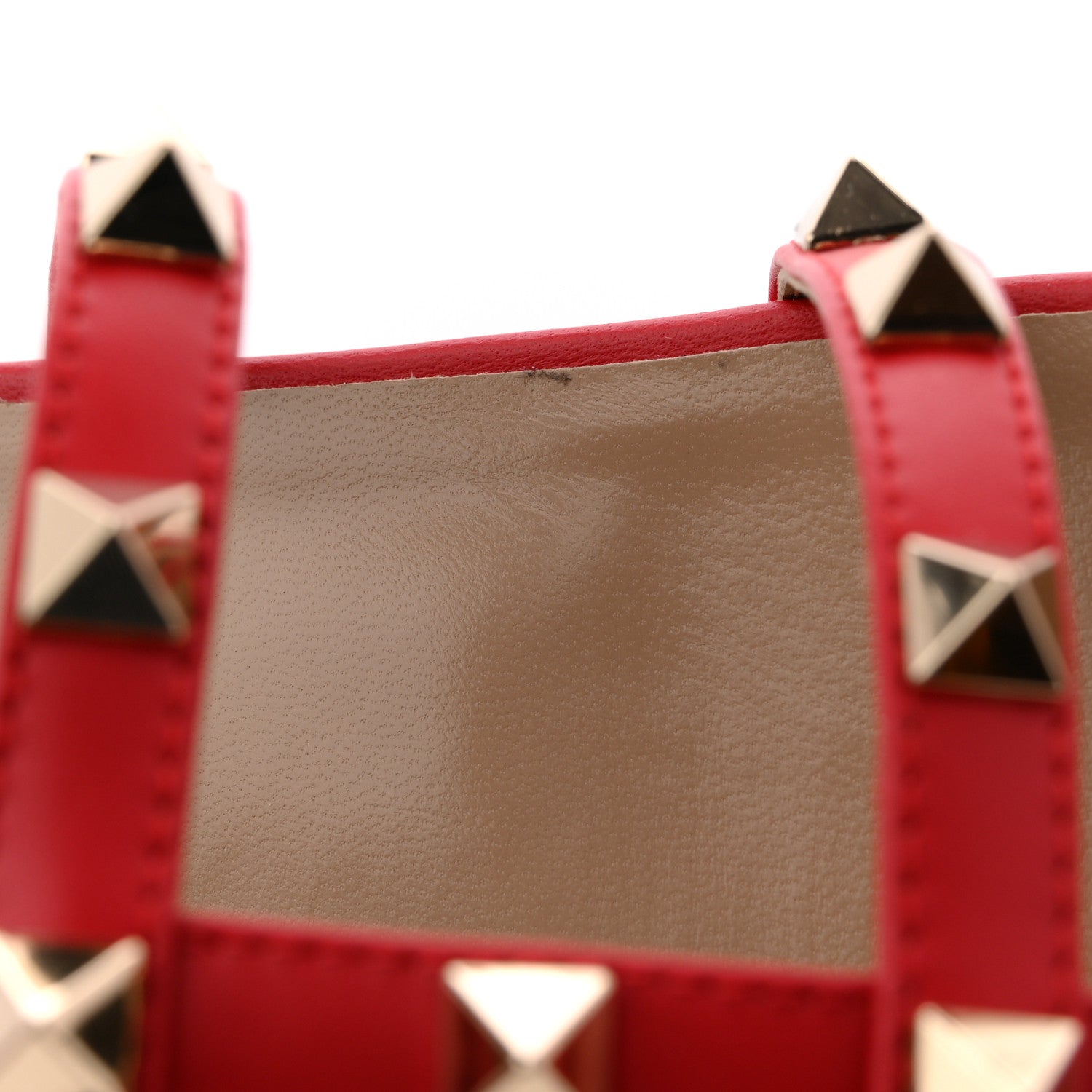 Valentino Garavani Nappa Rockstud Caged Flat Slide Sandals 39