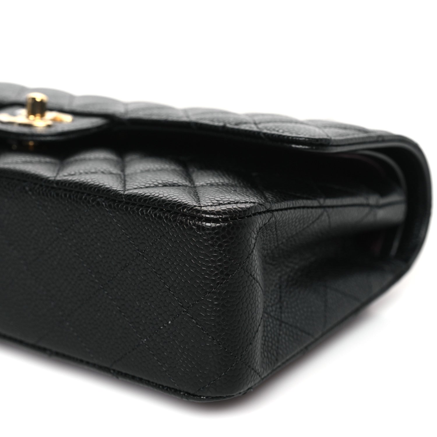 Chanel Caviar Quilted Medium Double Flap Black 8 of 9