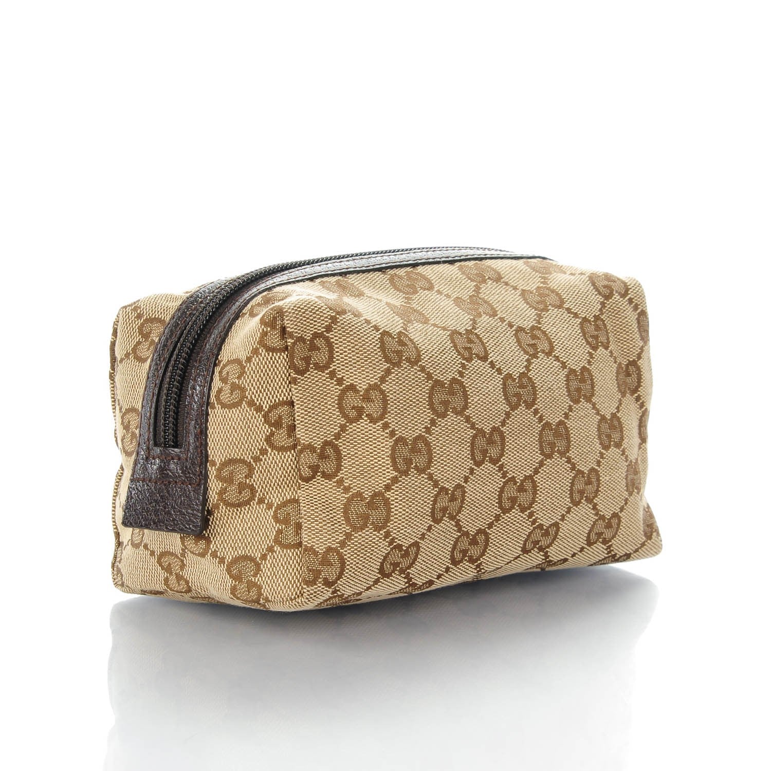 Gucci Monogram Large Cosmetic Case Brown 3 of 7