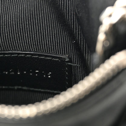 Saint Laurent Calfskin Monogram Small Fringe Key Pouch Black 8 of 9