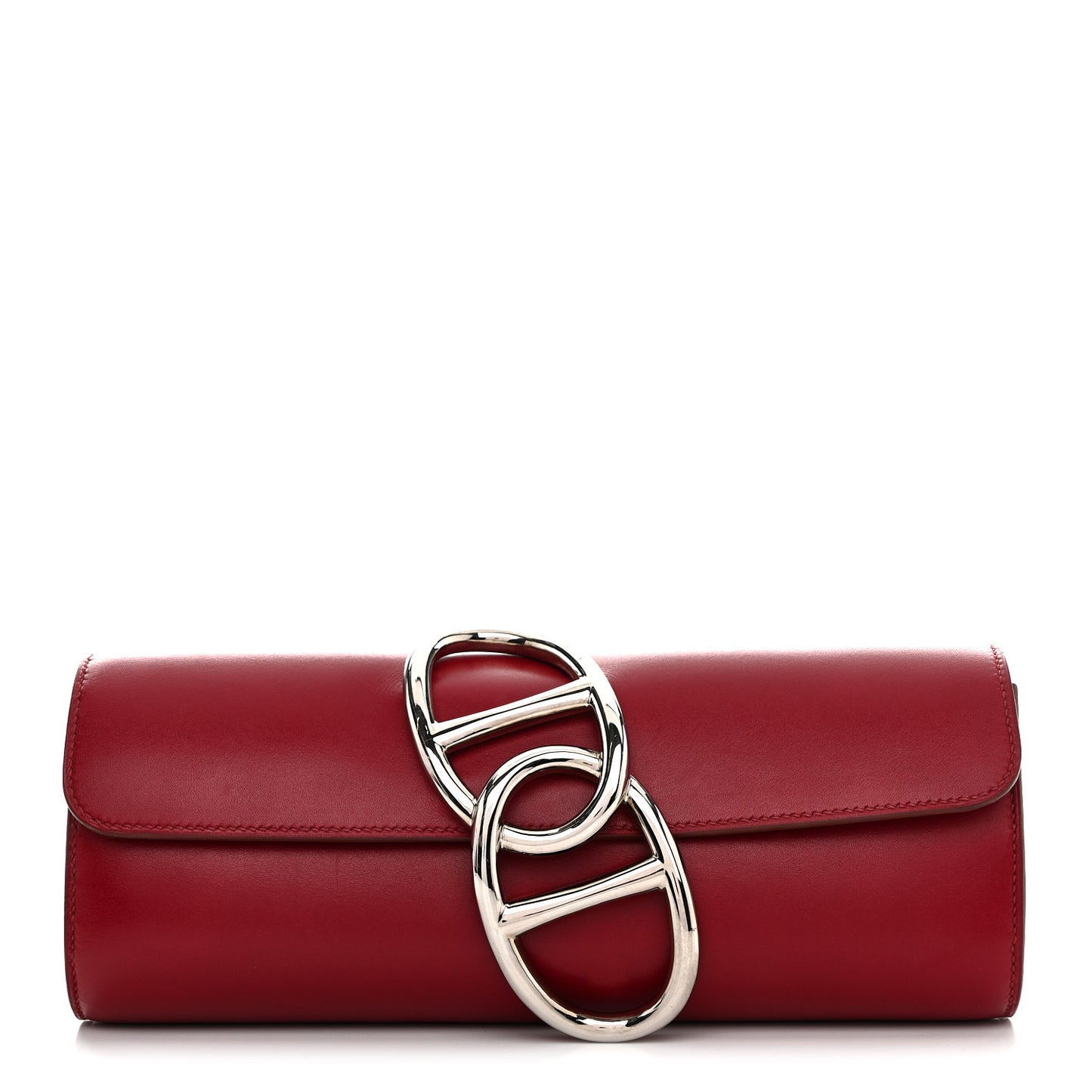 Tadelakt Egee Clutch Rouge Vif