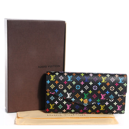 Louis Vuitton Monogram Multicolor Sarah Wallet NM Black Grenade 5 of 8