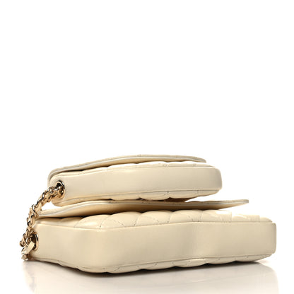 Chanel Lambskin Quilted Side Packs White 4 of 16