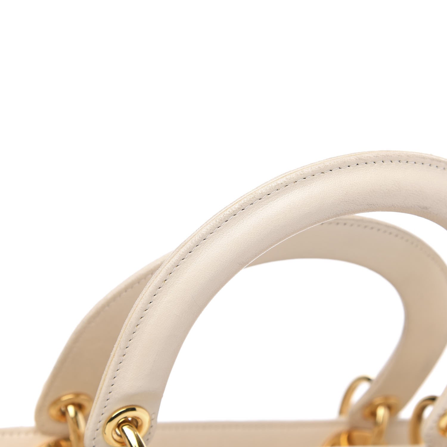 Christian Dior Lambskin Cannage Large Lady Dior Light Beige 15 of 16