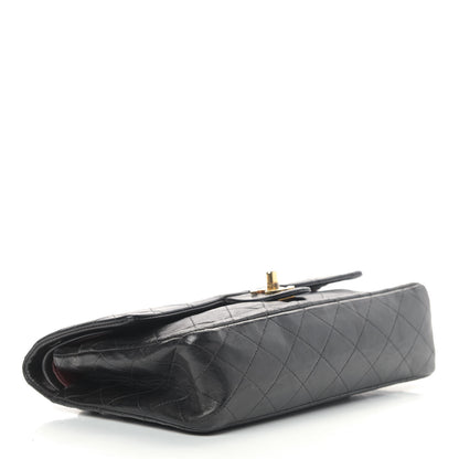 Chanel Lambskin Quilted Medium Double Flap Black 4 of 16