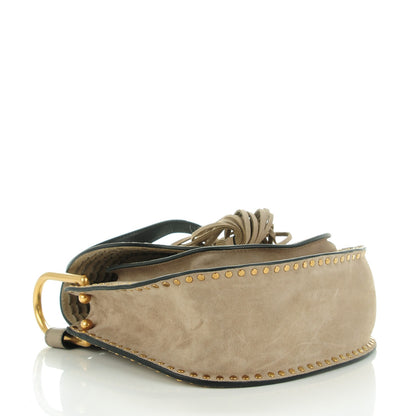 Chloe Suede Braided Small Hudson Shoulder Bag Motty Grey 4 of 8