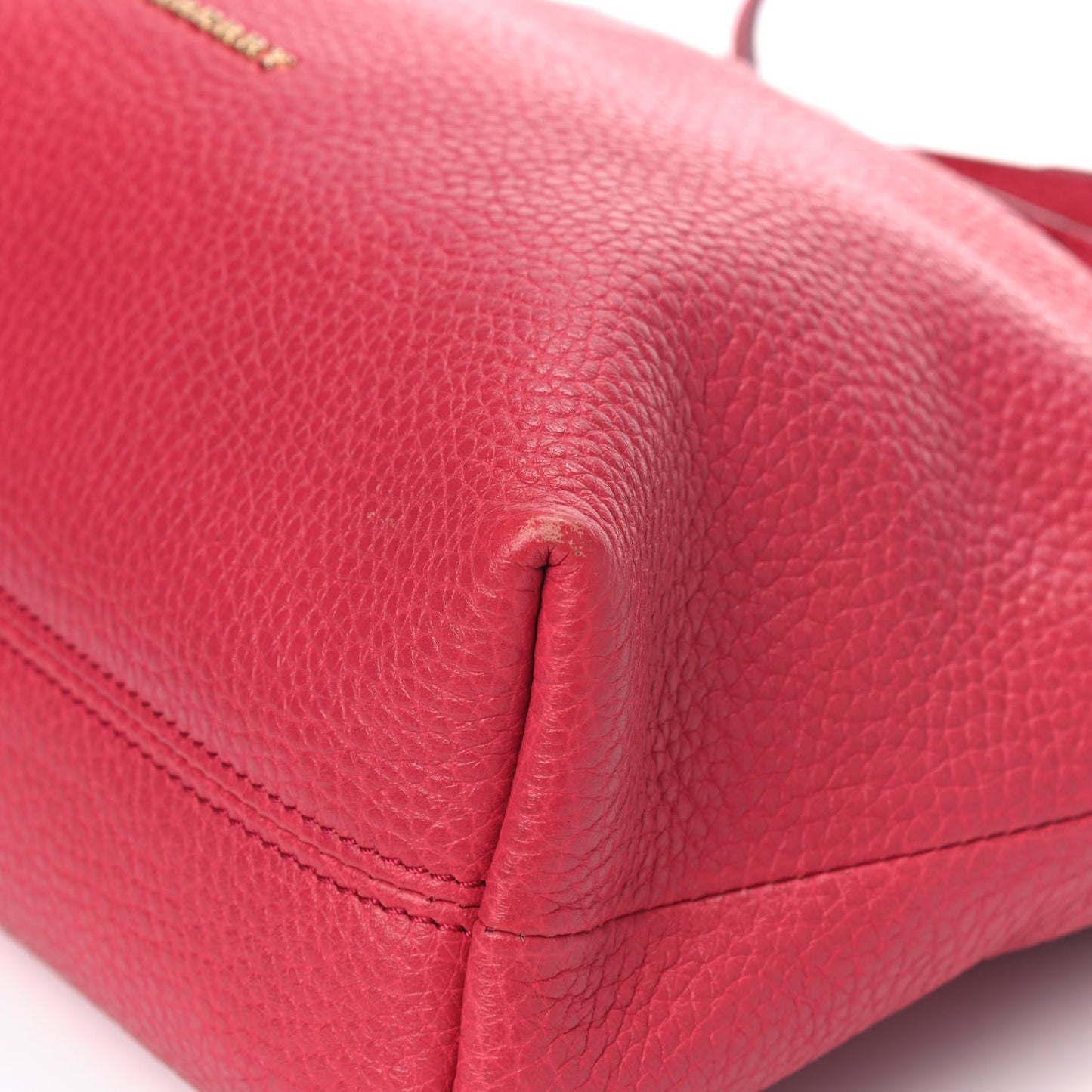 London Grainy Calfskin Small Leah Pink Azalea