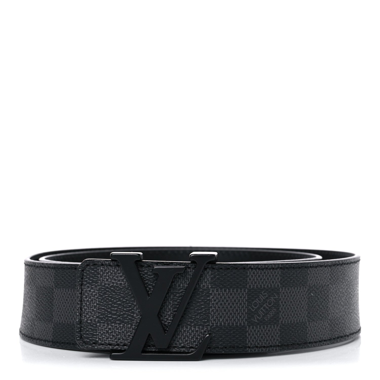 Louis Vuitton Damier Graphite 40mm LV Initiales Belt 90/36 1 of 5