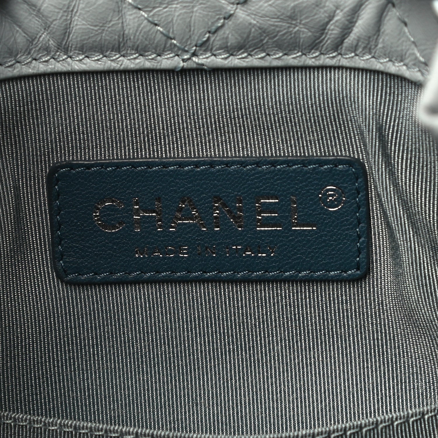 Chanel Aged Calfskin Quilted Small Gabrielle Backpack Light Blue 6 of 10