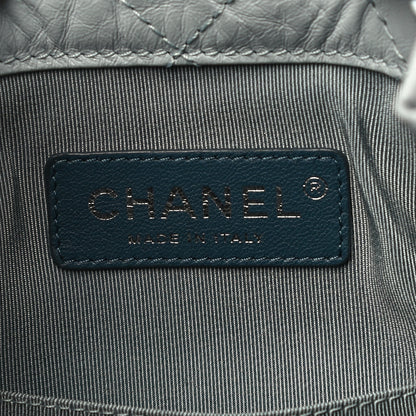 Chanel Aged Calfskin Quilted Small Gabrielle Backpack Light Blue 6 of 10