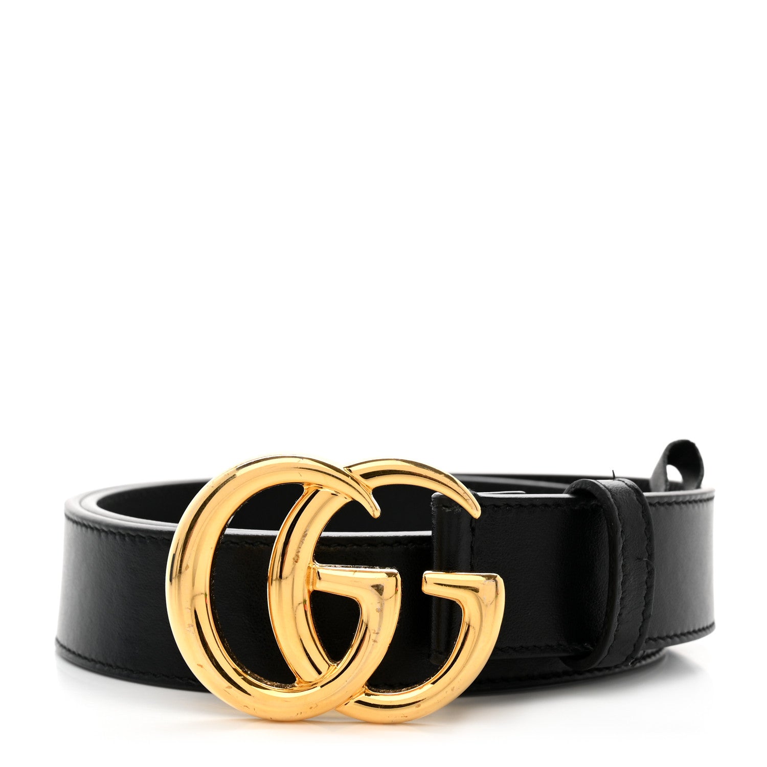Gucci Calfskin Double G 30mm Belt 75 30 Black 1 of 6
